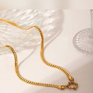 NWT gold chain with large clasp